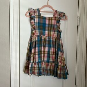 Girls size 8 Pink Chicken plaid print, fully lined